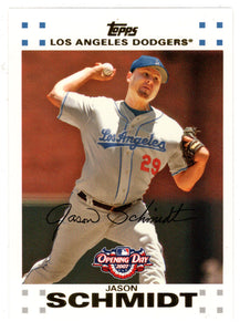 Jason Schmidt - Los Angeles Dodgers (MLB Baseball Card) 2007 Topps Opening Day # 110 Mint