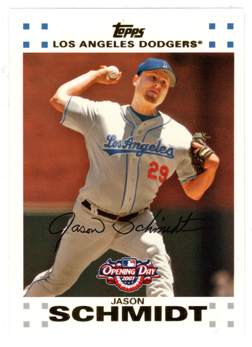 Jason Schmidt - Los Angeles Dodgers (MLB Baseball Card) 2007 Topps Opening Day # 110 Mint