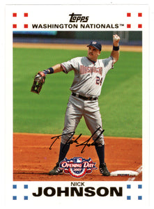 Nick Johnson - Washington Nationals (MLB Baseball Card) 2007 Topps Opening Day # 122 Mint