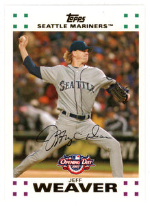Jeff Weaver - Seattle Mariners (MLB Baseball Card) 2007 Topps Opening Day # 139 Mint