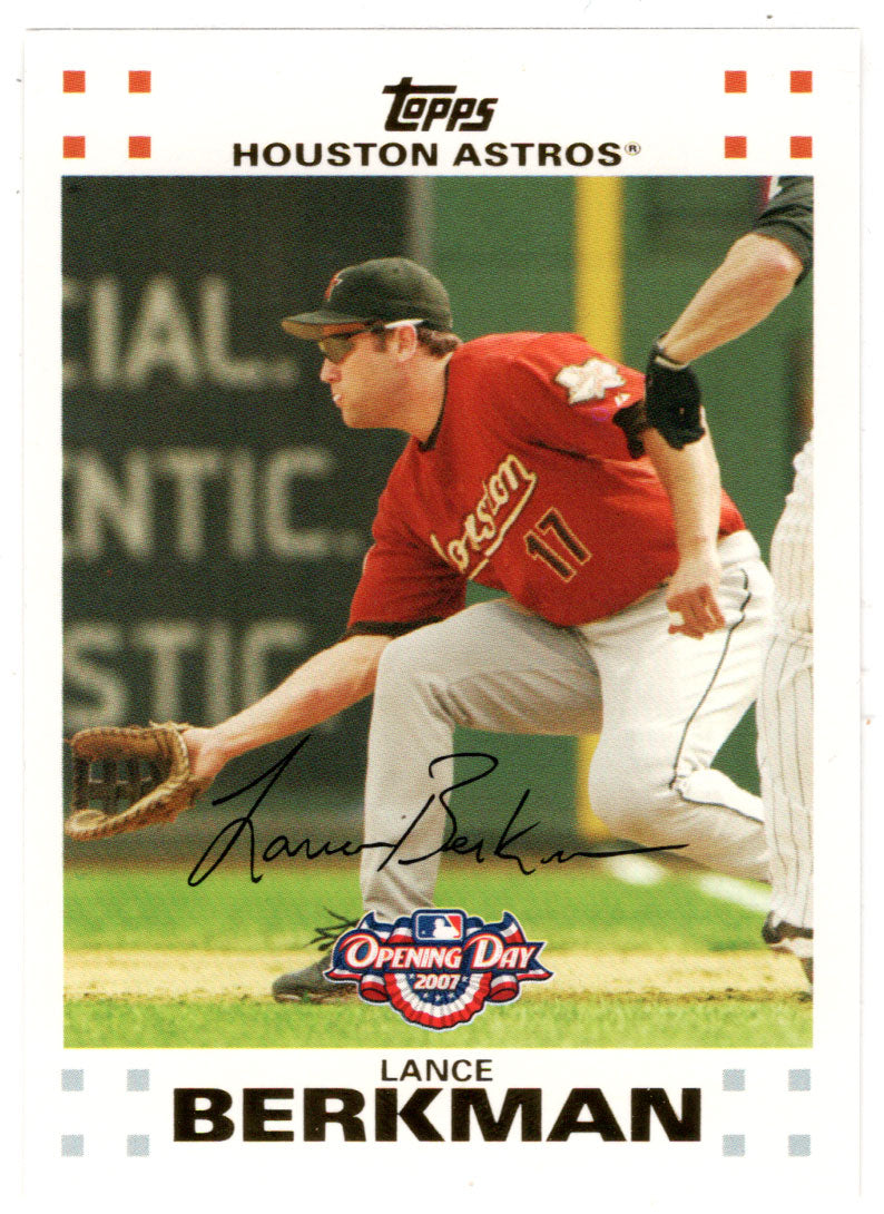 Lance Berkman - Houston Astros (MLB Baseball Card) 2007 Topps Opening Day # 140 Mint