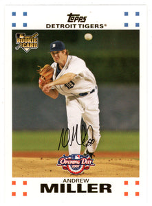 Andrew Miller RC - Detroit Tigers (MLB Baseball Card) 2007 Topps Opening Day # 153 Mint