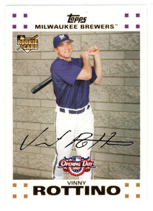 Vinny Rottino - Milwaukee Brewers (MLB Baseball Card) 2007 Topps Opening Day # 164 Mint