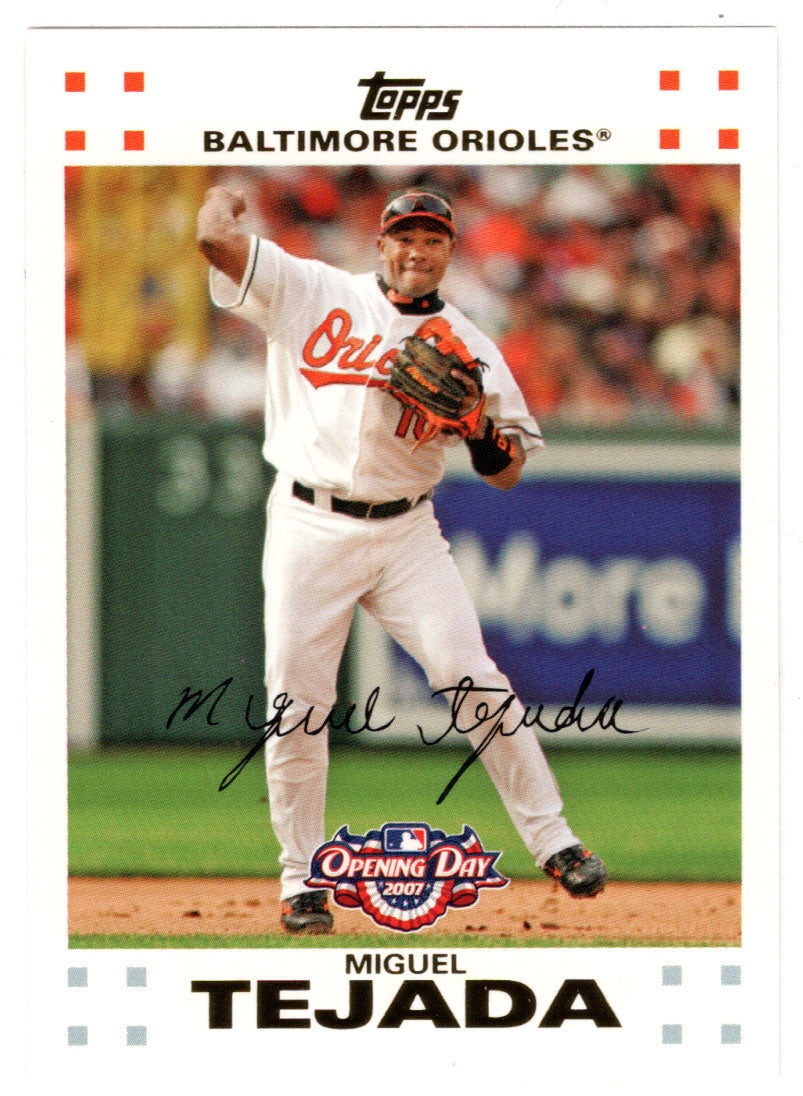 Miguel Tejada - Baltimore Orioles (MLB Baseball Card) 2007 Topps Opening Day # 177 Mint