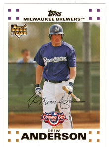 Drew Anderson RC - Milwaukee Brewers (MLB Baseball Card) 2007 Topps Opening Day # 183 Mint