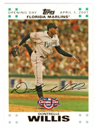 Dontrelle Willis 309/2007 - Florida Marlins - GOLD (MLB Baseball Card) 2007 Topps Opening Day # 10 Mint