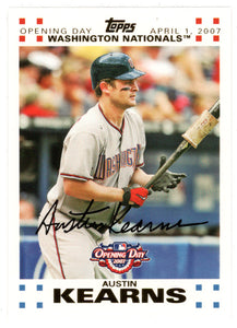 Austin Kearns 47/2007 - Washington Nationals - GOLD (MLB Baseball Card) 2007 Topps Opening Day # 13 Mint