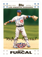 Rafael Furcal 207/2007 - Los Angeles Dodgers - GOLD (MLB Baseball Card) 2007 Topps Opening Day # 16 Mint