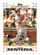 Edgar Renteria 441/2007 - Atlanta Braves - GOLD (MLB Baseball Card) 2007 Topps Opening Day # 20 Mint