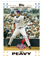 Jake Peavy 1731/2007 - San Diego Padres - GOLD (MLB Baseball Card) 2007 Topps Opening Day # 28 Mint