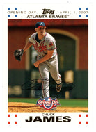 Chuck James 448/2007 - Atlanta Braves - GOLD (MLB Baseball Card) 2007 Topps Opening Day # 34 Mint