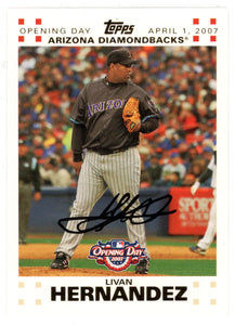 Livan Hernandez 1200/2007 - Arizona Diamondbacks - GOLD (MLB Baseball Card) 2007 Topps Opening Day # 36 Mint