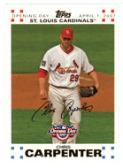 Chris Carpenter 1171/2007 - St. Louis Cardinals - GOLD (MLB Baseball Card) 2007 Topps Opening Day # 41 Mint