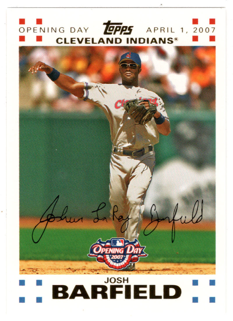 Josh Barfield 1815/2007 - Cleveland Indians - GOLD (MLB Baseball Card) 2007 Topps Opening Day # 52 Mint