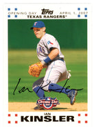 Ian Kinsler 400/2007 - Texas Rangers - GOLD (MLB Baseball Card) 2007 Topps Opening Day # 92 Mint