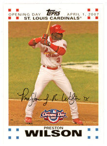 Preston Wilson 425/2007 - St. Louis Cardinals - GOLD (MLB Baseball Card) 2007 Topps Opening Day # 100 Mint
