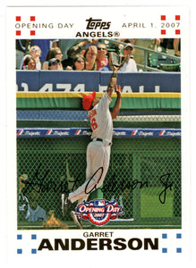 Garret Anderson 1568/2007 - Los Angeles Angels - GOLD (MLB Baseball Card) 2007 Topps Opening Day # 105 Mint