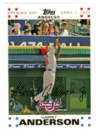Garret Anderson 1568/2007 - Los Angeles Angels - GOLD (MLB Baseball Card) 2007 Topps Opening Day # 105 Mint