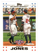 Andruw Jones 196/2007 - Atlanta Braves - GOLD (MLB Baseball Card) 2007 Topps Opening Day # 114 Mint