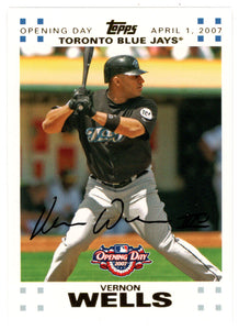 Vernon Wells 406/2007 - Toronto Blue Jays - GOLD (MLB Baseball Card) 2007 Topps Opening Day # 116 Mint