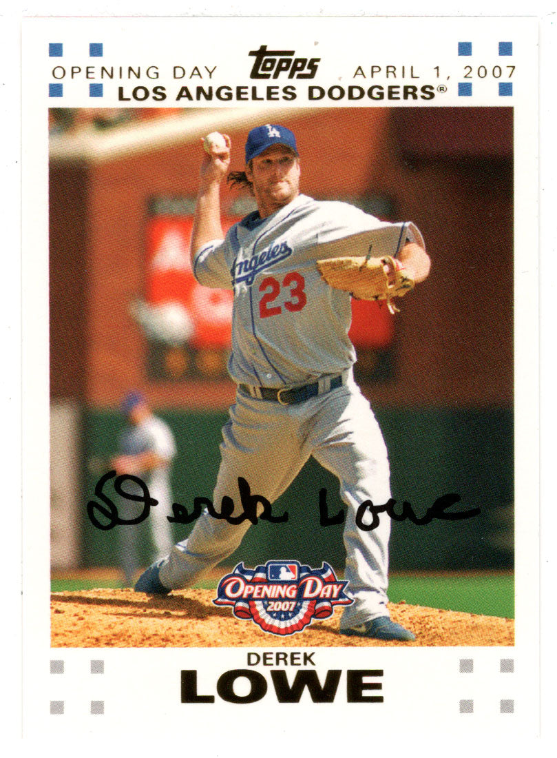 Derek Lowe 1208/2007 - Los Angeles Dodgers - GOLD (MLB Baseball Card) 2007 Topps Opening Day # 118 Mint