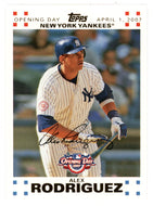 Alex Rodriguez 144/2007 - New York Yankees - GOLD (MLB Baseball Card) 2007 Topps Opening Day # 119 Mint