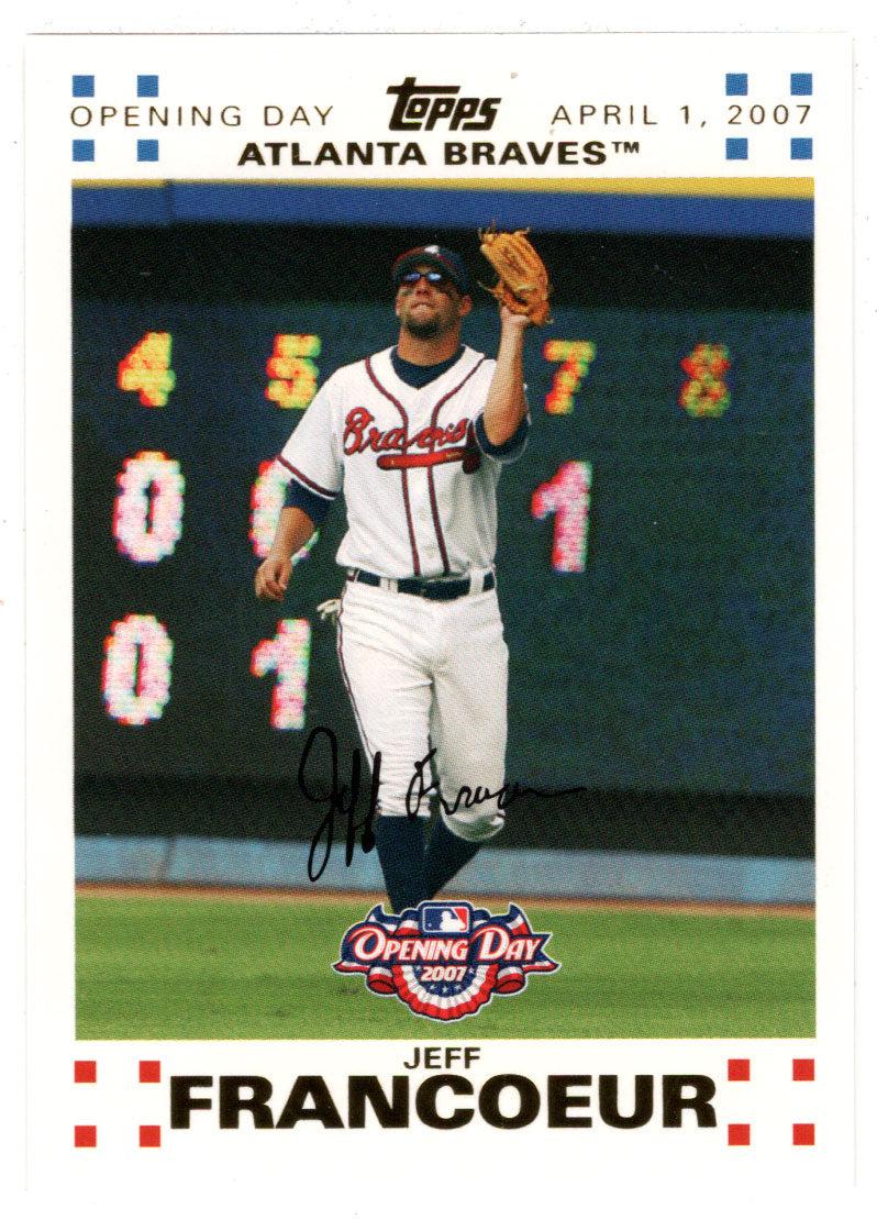 Jeff Francoeur 1152/2007 - Atlanta Braves - GOLD (MLB Baseball Card) 2007 Topps Opening Day # 125 Mint