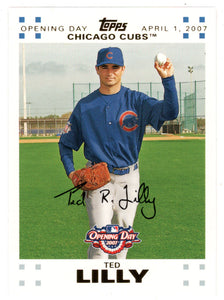 Ted Lilly 744/2007 - Chicago Cubs - GOLD (MLB Baseball Card) 2007 Topps Opening Day # 126 Mint