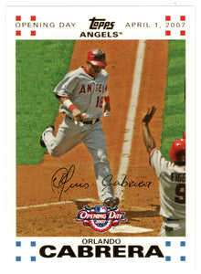 Orlando Cabrera 356/2007 - Los Angeles Angels - GOLD (MLB Baseball Card) 2007 Topps Opening Day # 131 Mint