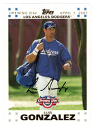 Luis Gonzalez 944/2007 - Los Angeles Dodgers - GOLD (MLB Baseball Card) 2007 Topps Opening Day # 138 Mint