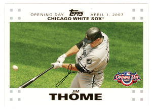 Jim Thome 281/2007 - Chicago White Sox - GOLD (MLB Baseball Card) 2007 Topps Opening Day # 142 Mint