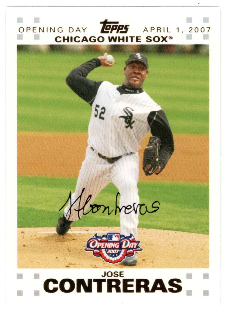 Jose Contreras 497/2007 - Chicago White Sox - GOLD (MLB Baseball Card) 2007 Topps Opening Day # 143 Mint