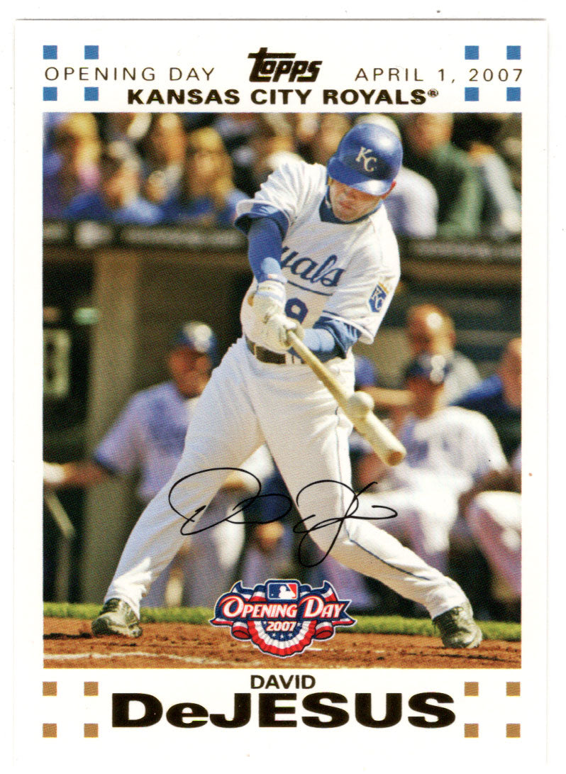 David DeJesus 823/2007 - Kansas City Royals - GOLD (MLB Baseball Card) 2007 Topps Opening Day # 162 Mint