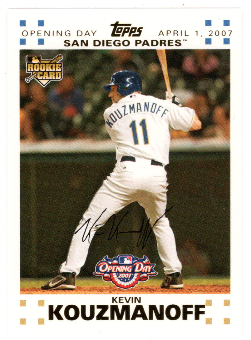 Kevin Kouzmanoff 1701/2007 - San Diego Padres - GOLD (MLB Baseball Card) 2007 Topps Opening Day # 170 Mint