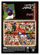Andruw Jones - Atlanta Braves - Puzzle Card (MLB Baseball Card) 2007 Topps Opening Day # 20 Mint