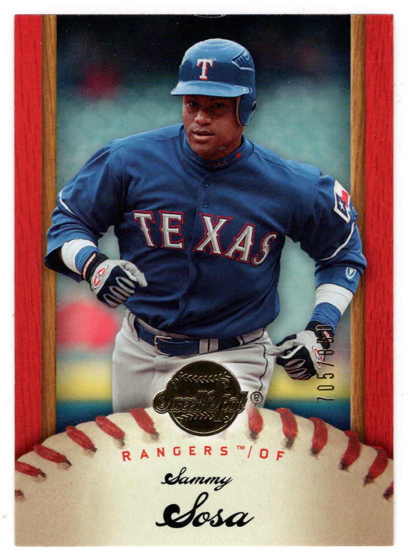 Sammy Sosa - Texas Rangers (MLB Baseball Card) 2007 Upper Deck Sweet S –  PictureYourDreams