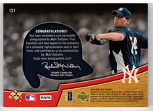 Load image into Gallery viewer, Matt DeSalvo - New York Yankees - Sweet Beginning Signatures (MLB Baseball Card) 2007 Upper Deck Sweet Spot  # 131 Mint
