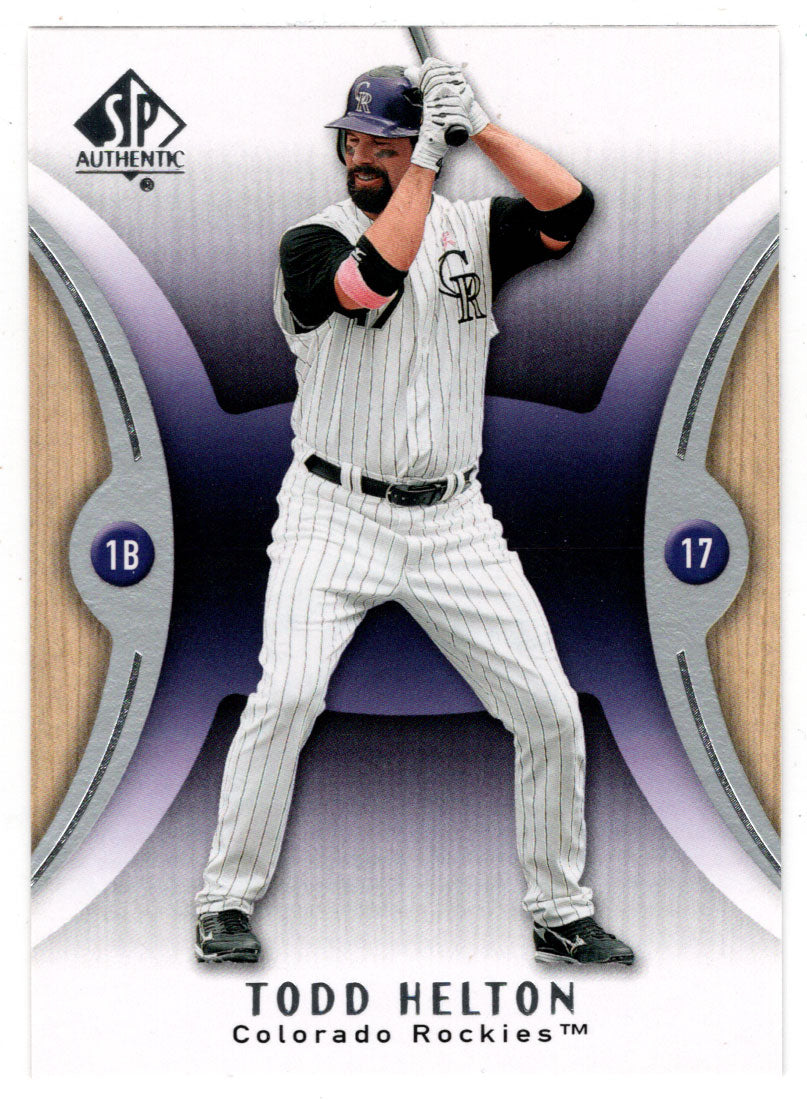 Todd Helton - Colorado Rockies (MLB Baseball Card) 2007 Upper Deck SP Authentic # 14 Mint