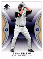 Todd Helton - Colorado Rockies (MLB Baseball Card) 2007 Upper Deck SP Authentic # 14 Mint