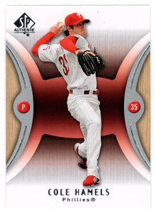 Cole Hamels - Philadelphia Phillies (MLB Baseball Card) 2007 Upper Deck SP Authentic # 34 Mint