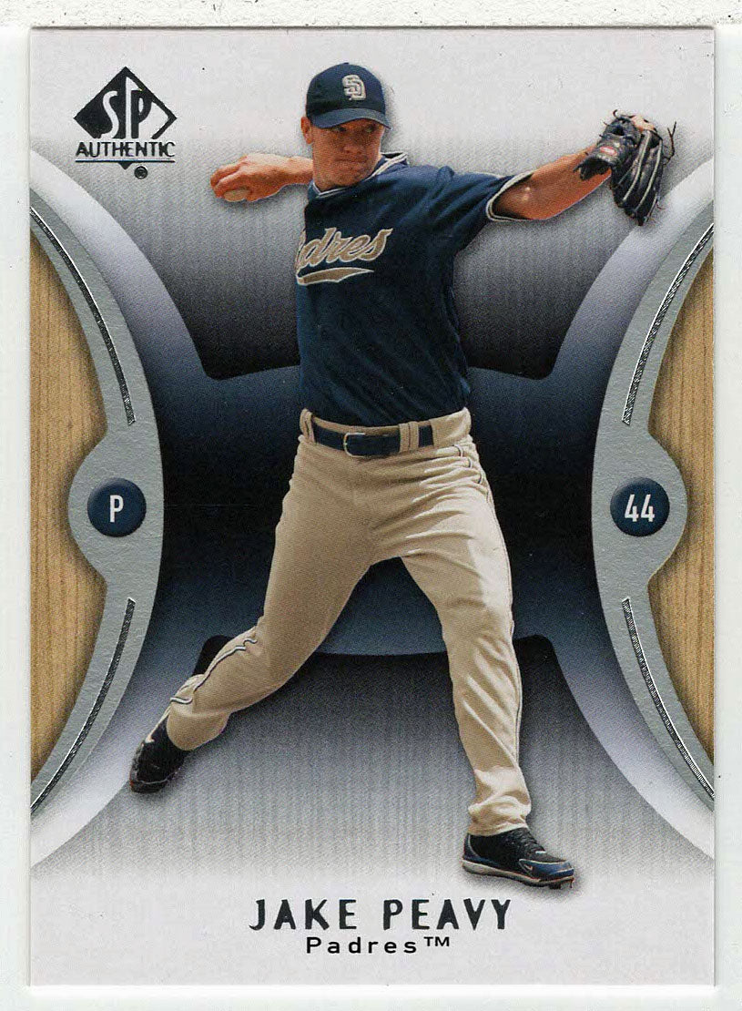 Jake Peavy - San Diego Padres (MLB Baseball Card) 2007 Upper Deck SP Authentic # 40 Mint