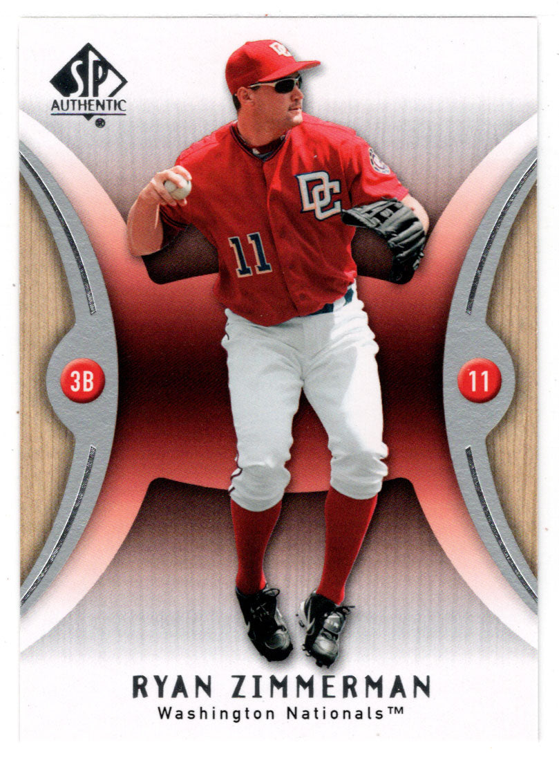 Ryan Zimmerman - Washington Nationals (MLB Baseball Card) 2007 Upper Deck SP Authentic # 50 Mint