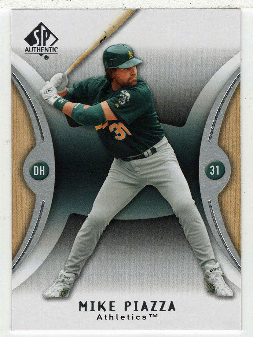 Mike Piazza - Oakland Athletics (MLB Baseball Card) 2007 Upper Deck SP Authentic # 85 Mint