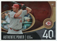 Adam Dunn - Cincinnati Reds - Authentic Power (MLB Baseball Card) 2007 Upper Deck SP Authentic # AP-1 Mint
