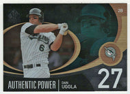 Dan Uggla - Florida Marlins - Authentic Power (MLB Baseball Card) 2007 Upper Deck SP Authentic # AP-13 Mint