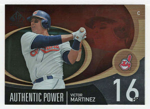 Victor Martinez - Cleveland Indians - Authentic Power (MLB Baseball Card) 2007 Upper Deck SP Authentic # AP-49 Mint