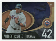 Carlos Beltran - New York Mets - Authentic Speed (MLB Baseball Card) 2007 Upper Deck SP Authentic # AS-9 Mint