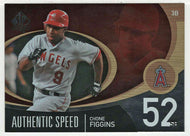 Chone Figgins - Los Angeles Angels - Authentic Speed (MLB Baseball Card) 2007 Upper Deck SP Authentic # AS-11 Mint