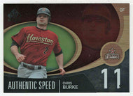 Chris Burke - Houston Astros - Authentic Speed (MLB Baseball Card) 2007 Upper Deck SP Authentic # AS-12 Mint