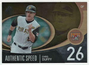 Chris Duffy - Pittsburgh Pirates - Authentic Speed (MLB Baseball Card) 2007 Upper Deck SP Authentic # AS-13 Mint